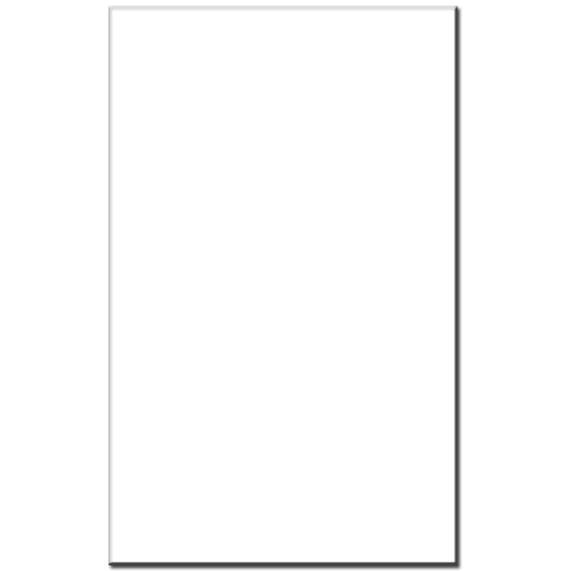 KIA White Flat 25x40